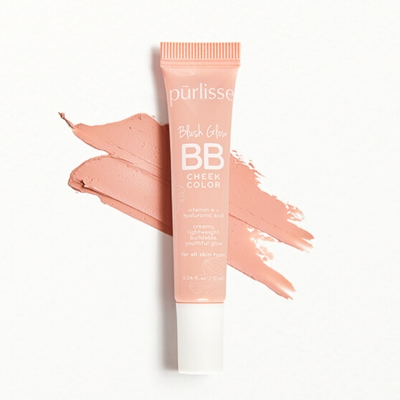 💚2/$20 Purlisse Beauty Blush Glow BB Cheek Color Cool Mauve - Picture 1 of 12